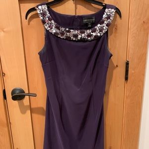 Purple Sheath Dress
